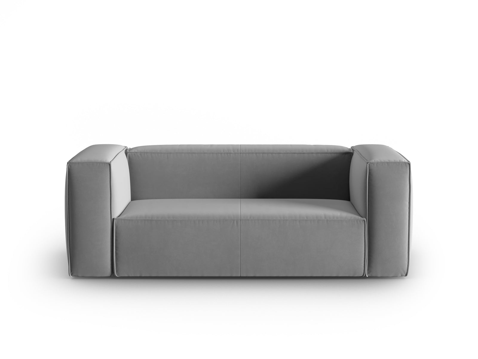 Mackay Velour Sofa 2 Sitzer in Light Grey präsentiert im Onlineshop von KAQTU Design AG. 2er Sofa ist von Cosmopolitan Design