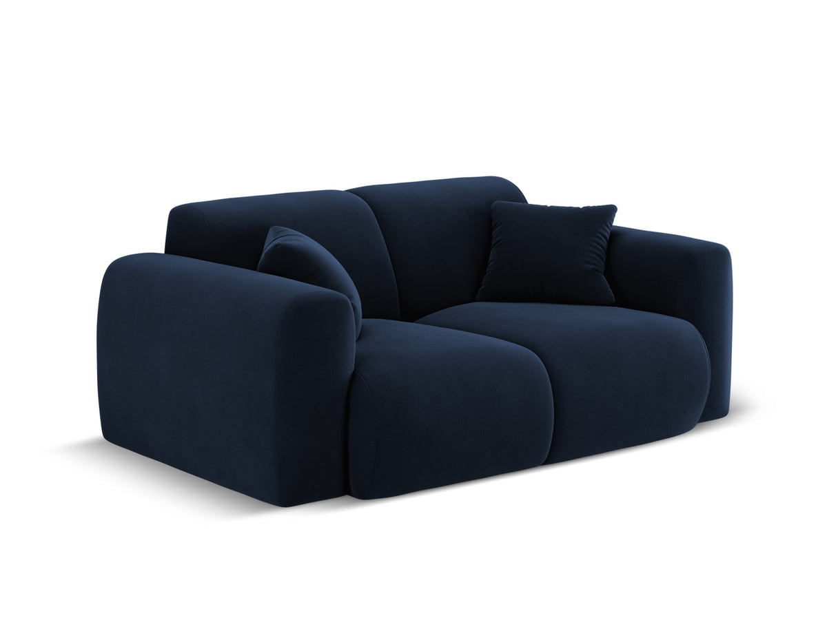 Nolio Velour Sofa 2 Sitzer 95cm in Royal Blue-Casino präsentiert im Onlineshop von KAQTU Design AG. 2er Sofa ist von Cosmopolitan Design