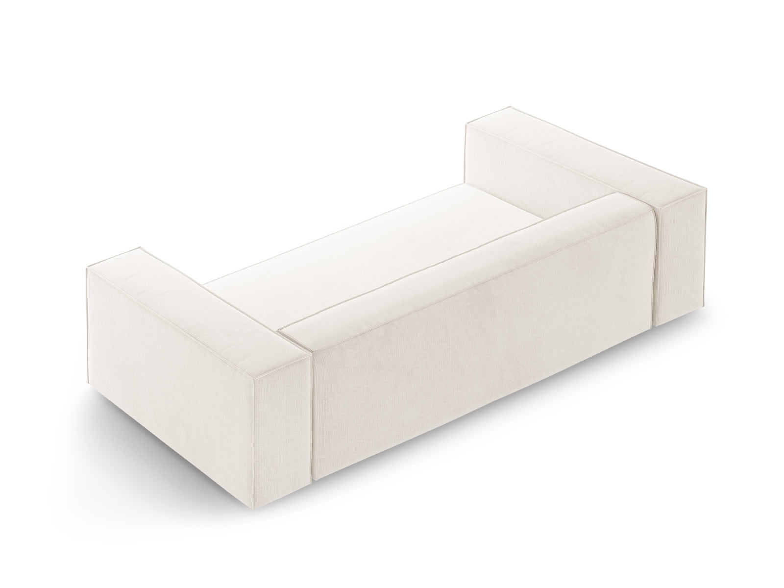 Modernes Arendal 2-Sitzer Sofa in sanftem Ivory, perfekt für entspannte Stunden und stilvolle Einrichtungsideen.