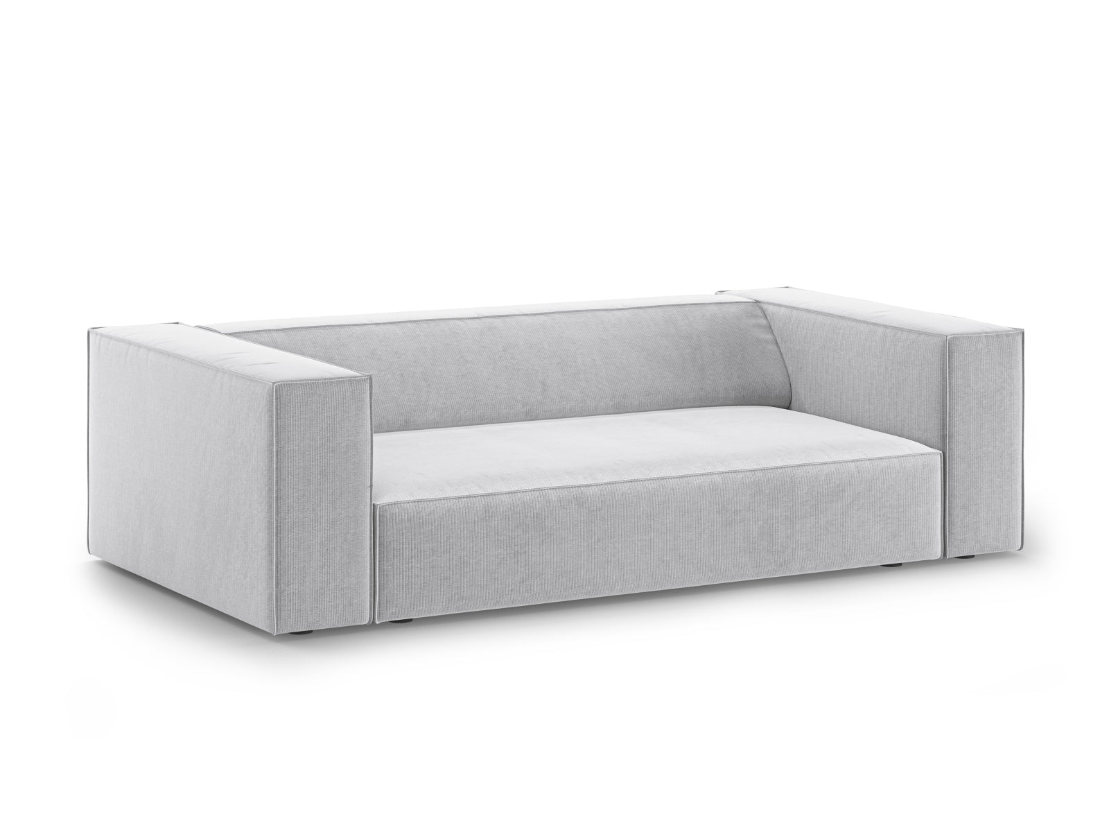 Elegantes Arendal 2-Sitzer Sofa in hellem Grau von Cosmopolitan Design, ideal für stilvolle Wohnräume und gemütliche Abende.