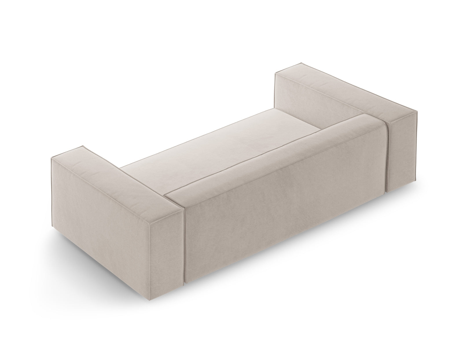 Modernes 2-Sitzer Sofa Arendal in sanftem Dunkelbeige, perfekt für stilvolle Wohnräume und gemütliche Abende. Entdecken Sie Komfort und Eleganz.