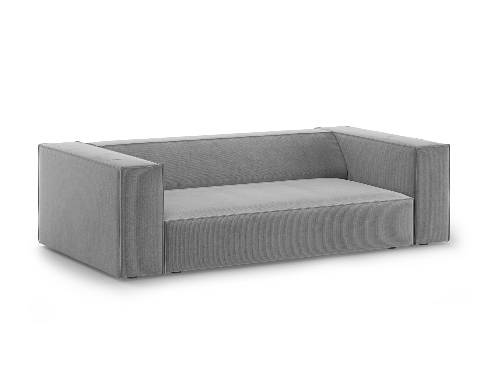 Elegantes Arendal 2-Sitzer Sofa in Dunkelgrau von Cosmopolitan Design, ideal für stilvolle Wohnräume und gemütliche Abende.
