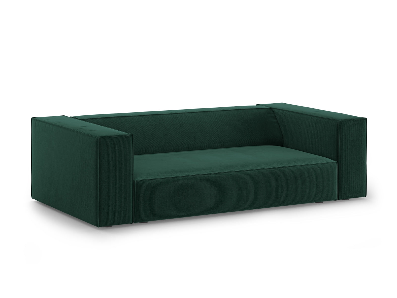 Elegantes Arendal 2-Sitzer Sofa in Flaschengrün von Cosmopolitan Design, ideal für stilvolle Wohnräume.