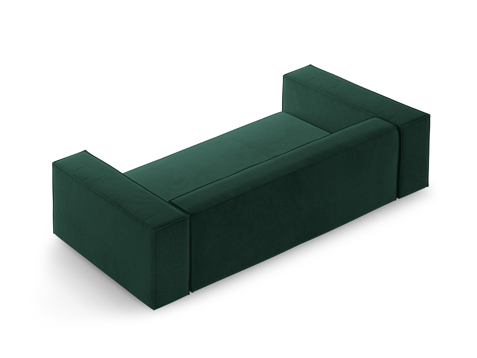 Modernes 2-Sitzer Sofa Arendal in tiefem Grün, perfekt für gemütliche und stilvolle Wohnambiente von Cosmopolitan Design.