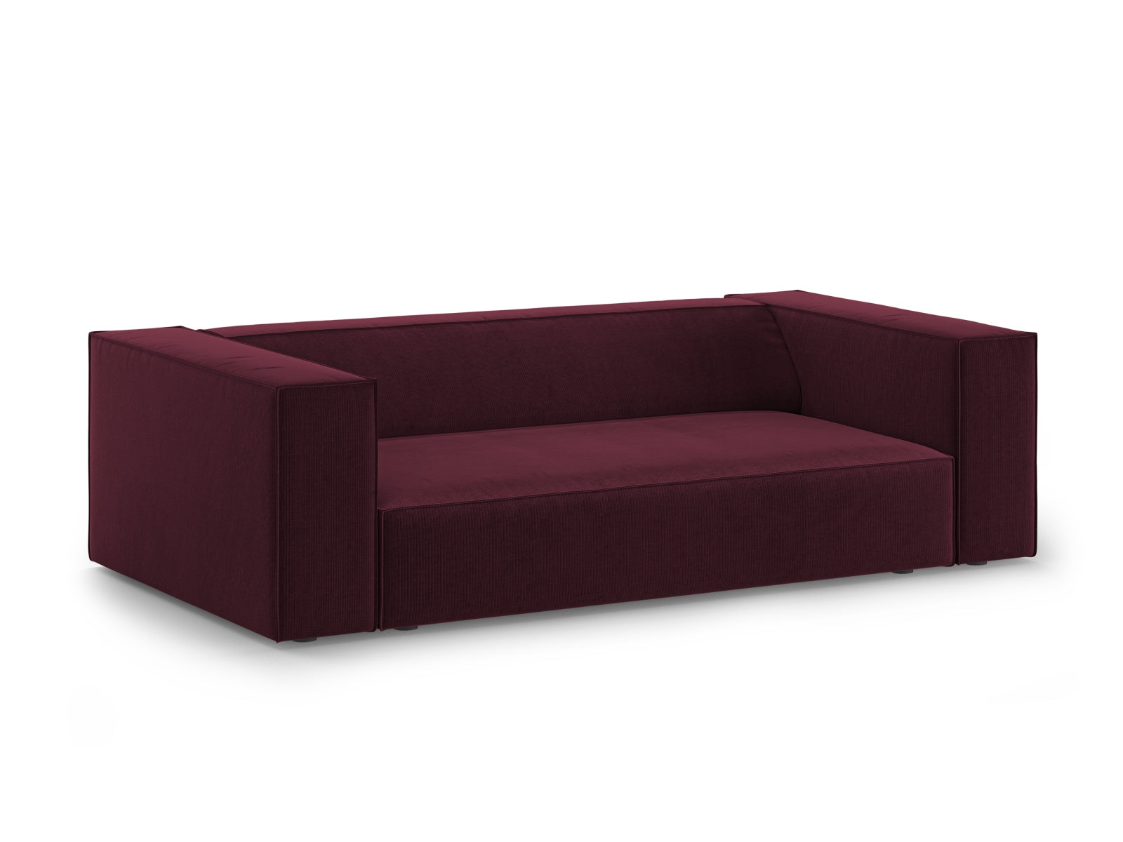 Elegantes Arendal 2-Sitzer Sofa in Ruby-Brave Me, stilvoll und modern, ideal für jedes Wohnzimmer, erhältlich bei KAQTU Design AG.