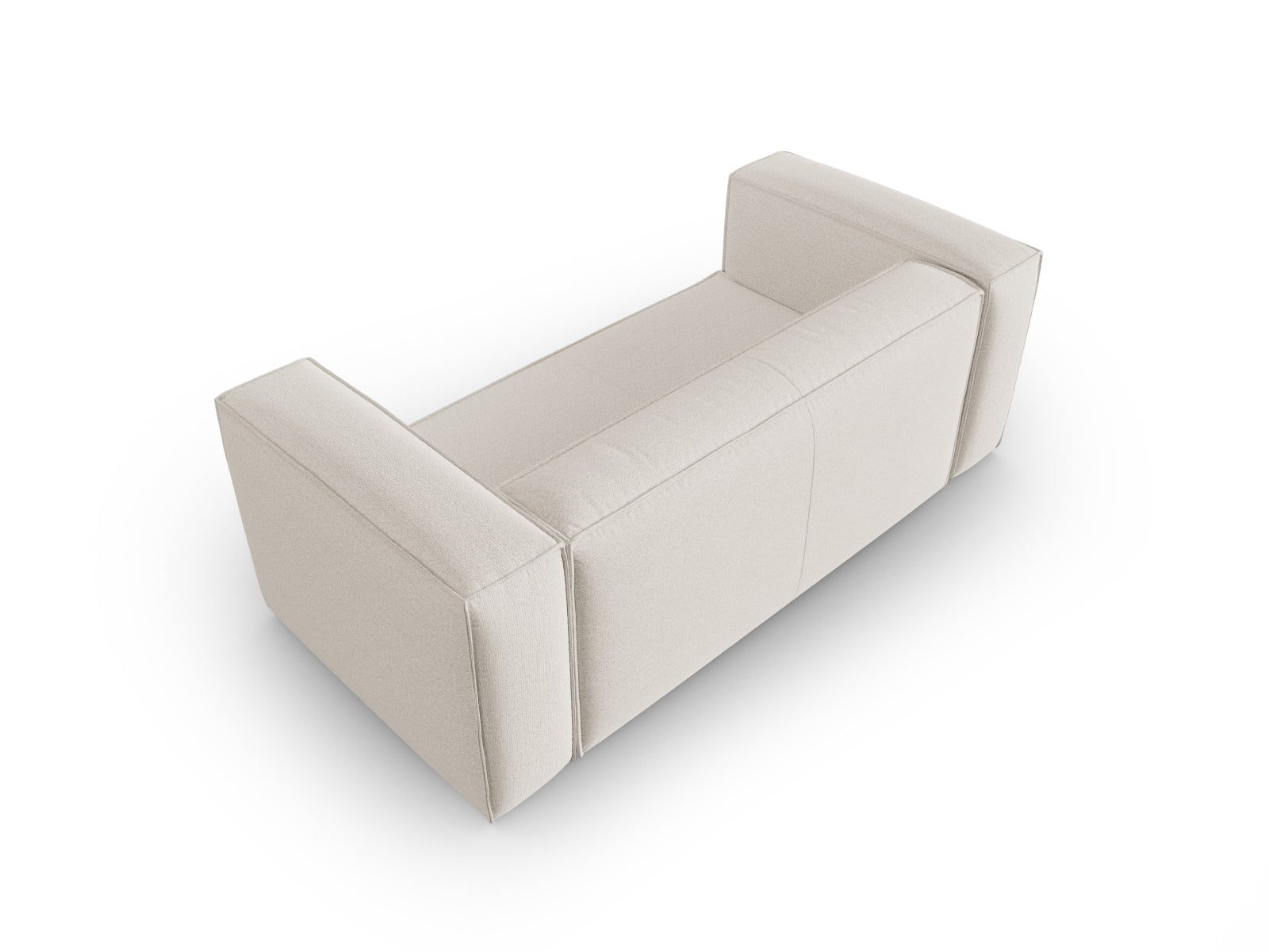 Erleben Sie das elegante Mackay 2-Sitzer Sofa von Cosmopolitan Design – ein modernes Velours Sofa, das Komfort und Stil vereint.