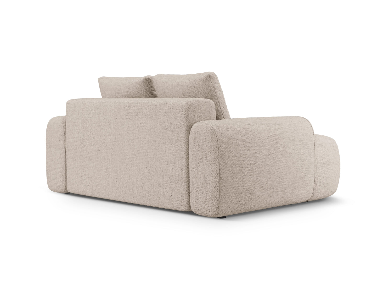 Elegantes Linz 2-Sitzer Sofa in Sand-Sorella, ideal für stilvolle Wohnräume, entworfen von Cosmopolitan Design.