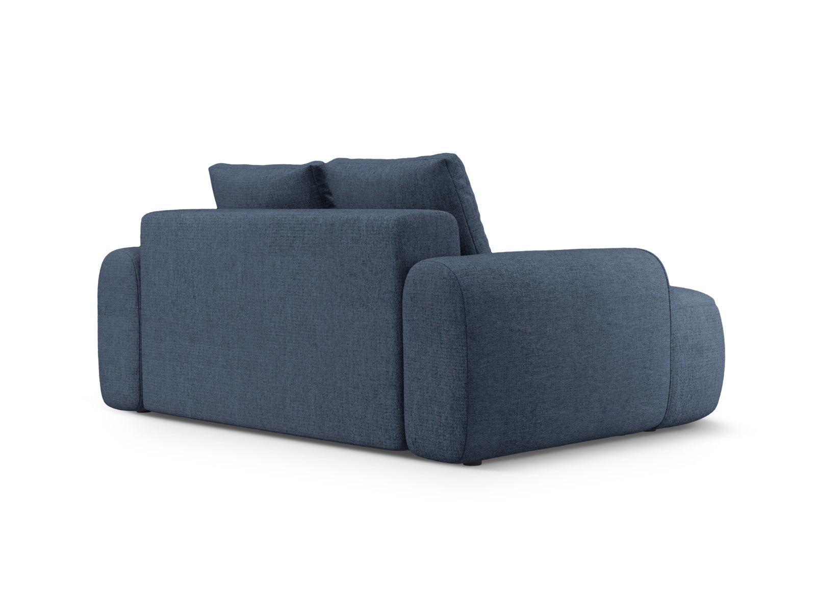Elegantes Linz 2-Sitzer Sofa in edlem Blau, ideal für stilvolle Wohnräume. Hochwertige Materialien und modernes Design von Cosmopolitan Design.