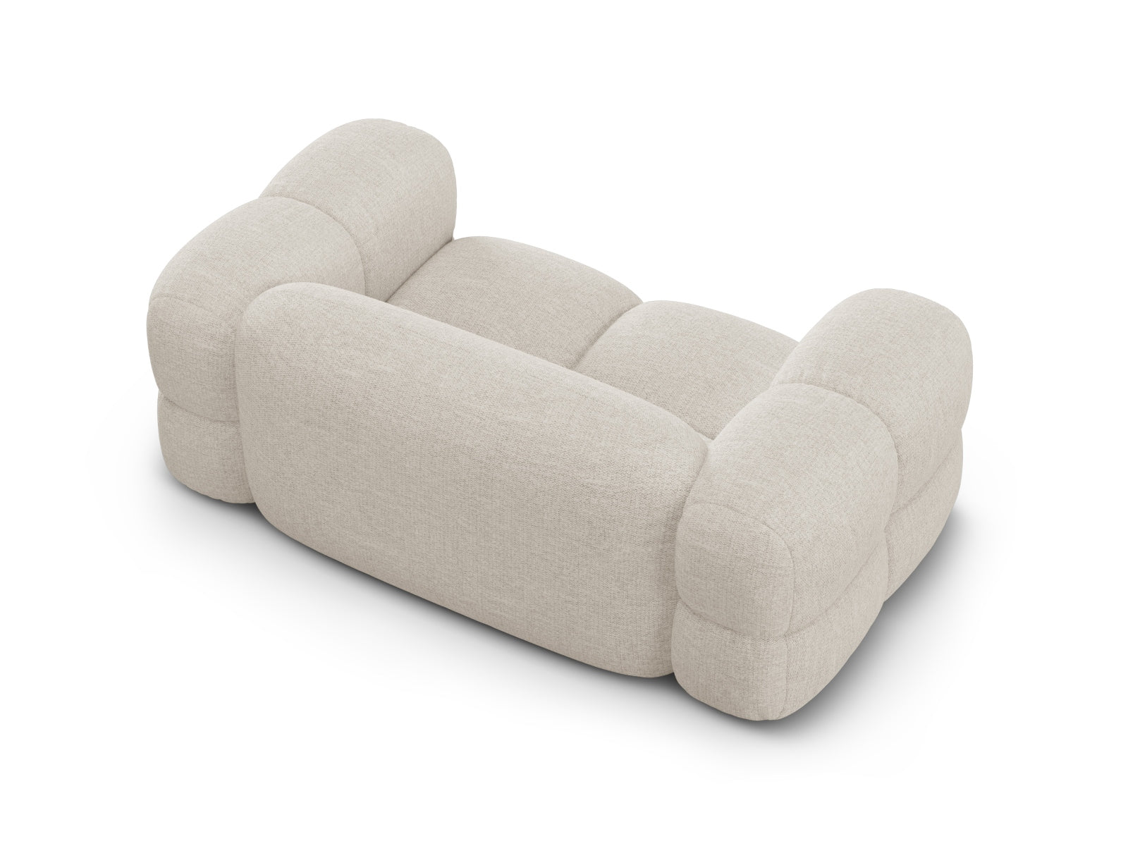 Elegantes 2-Sitzer Sofa Loretto in Beige von Cosmopolitan Design, perfekt für stilvolle Wohnräume und gemütliche Momente.
