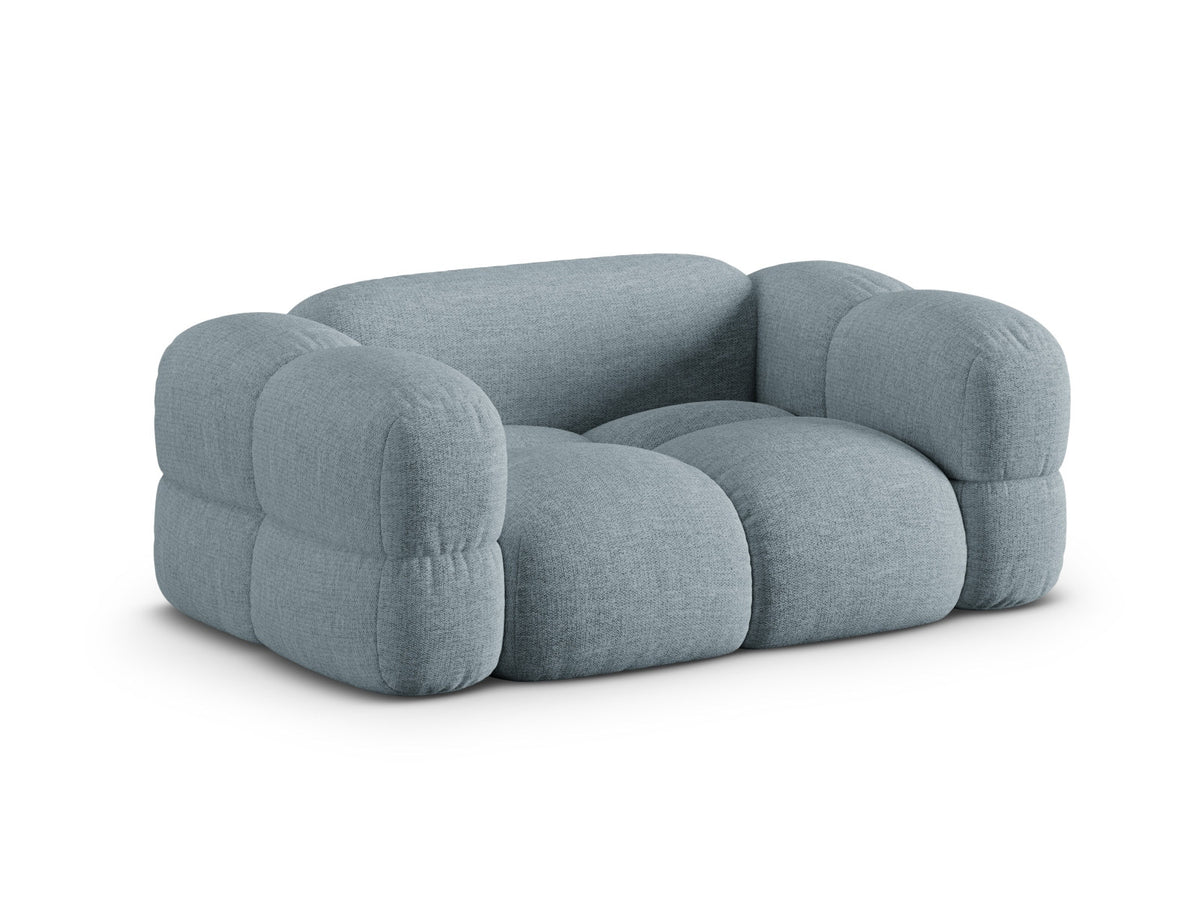 Loretto Sofa 2 Sitzer 100cm in Pastel Blue-Sorella präsentiert im Onlineshop von KAQTU Design AG. 2er Sofa ist von Cosmopolitan Design