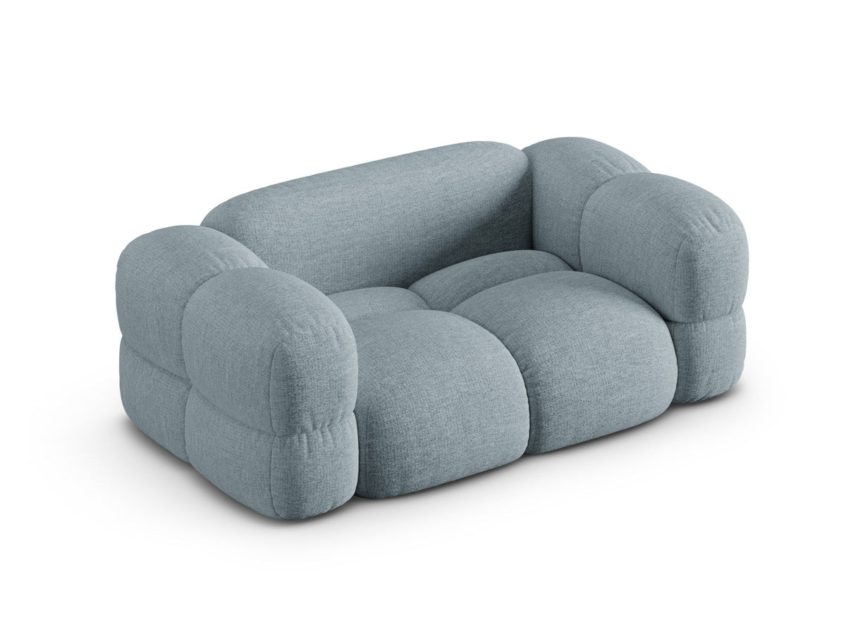 Loretto Sofa 2 Sitzer 100cm in Pastel Blue-Sorella präsentiert im Onlineshop von KAQTU Design AG. 2er Sofa ist von Cosmopolitan Design
