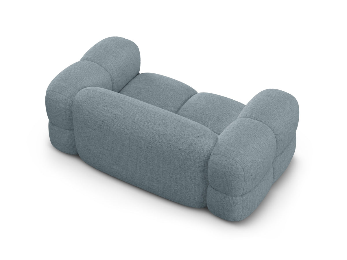 Loretto Sofa 2 Sitzer 100cm in Pastel Blue-Sorella präsentiert im Onlineshop von KAQTU Design AG. 2er Sofa ist von Cosmopolitan Design