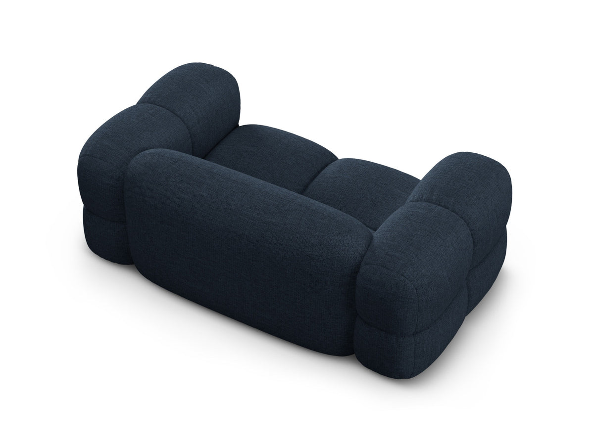 Loretto Sofa 2 Sitzer 100cm in Dark Blue-Sorella präsentiert im Onlineshop von KAQTU Design AG. 2er Sofa ist von Cosmopolitan Design