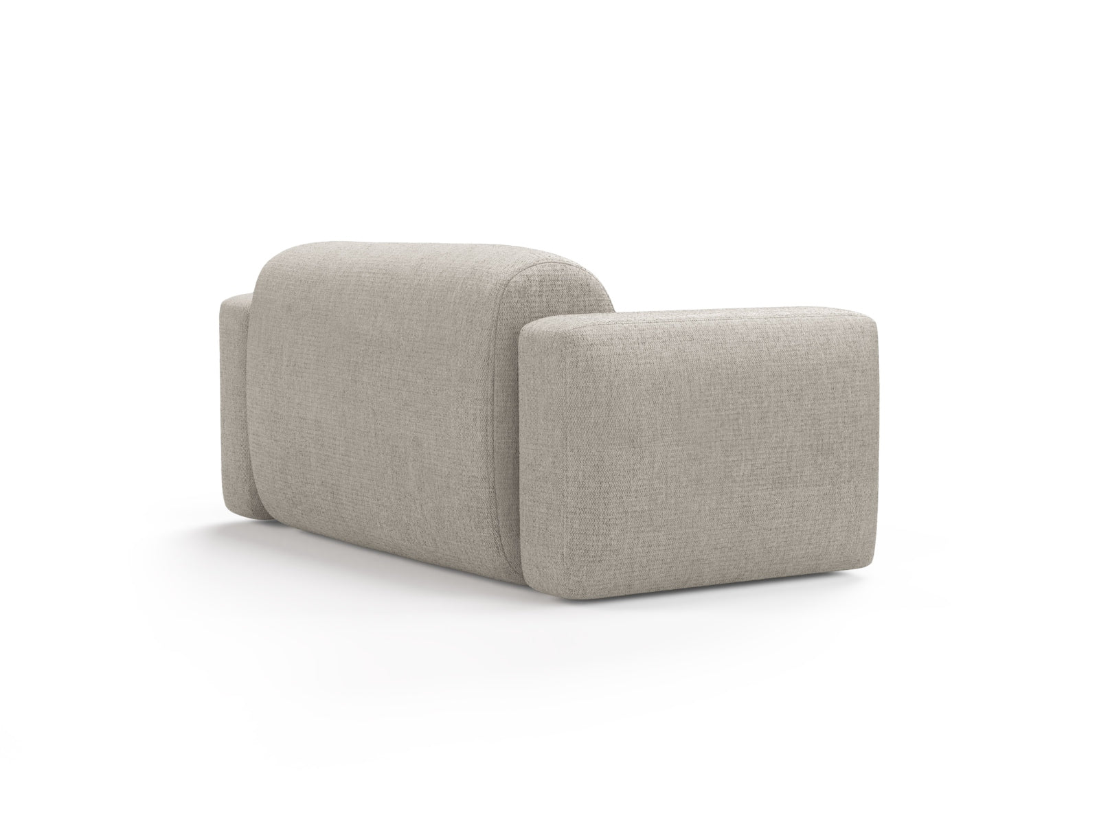 Elegantes 2-Sitzer Sofa Strino von Cosmopolitan Design in Beige, ideal für stilvolle Wohnräume und gemütliche Abende.
