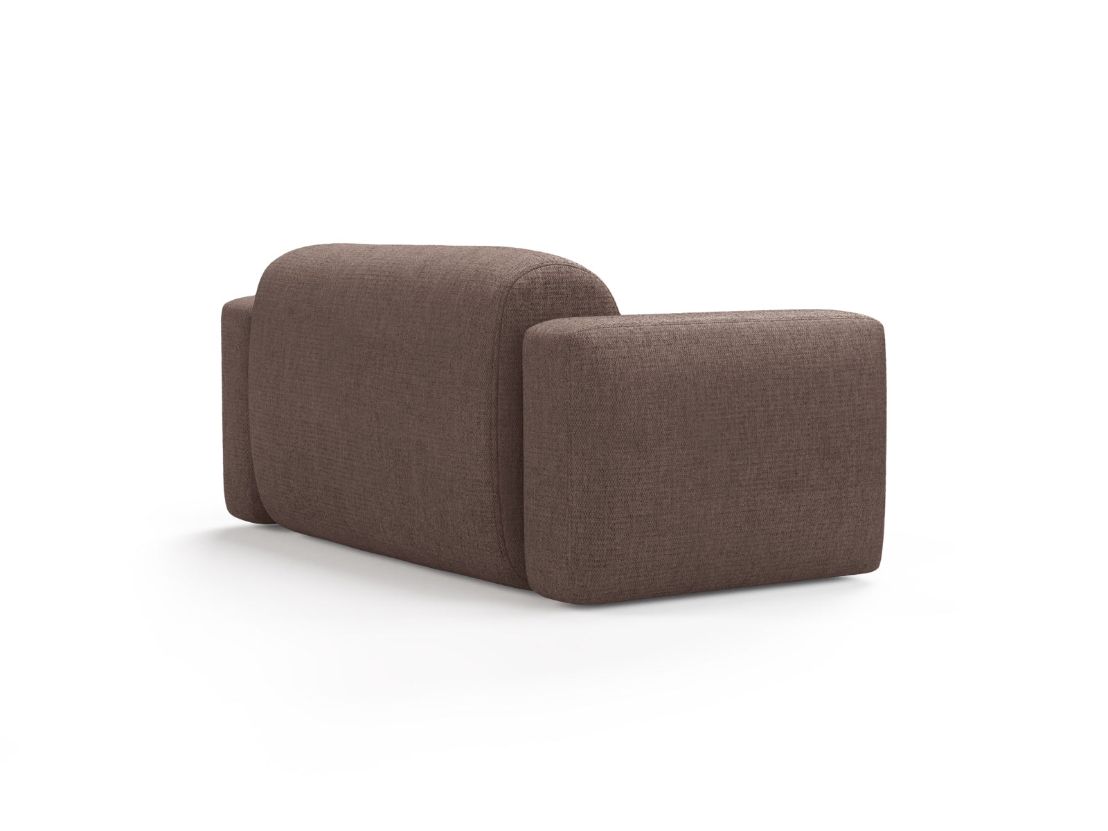 Modernes 2-Sitzer Sofa Strino von Cosmopolitan Design in Cappuccino-Sorella, perfekt für stilvolle und gemütliche Wohnbereiche.