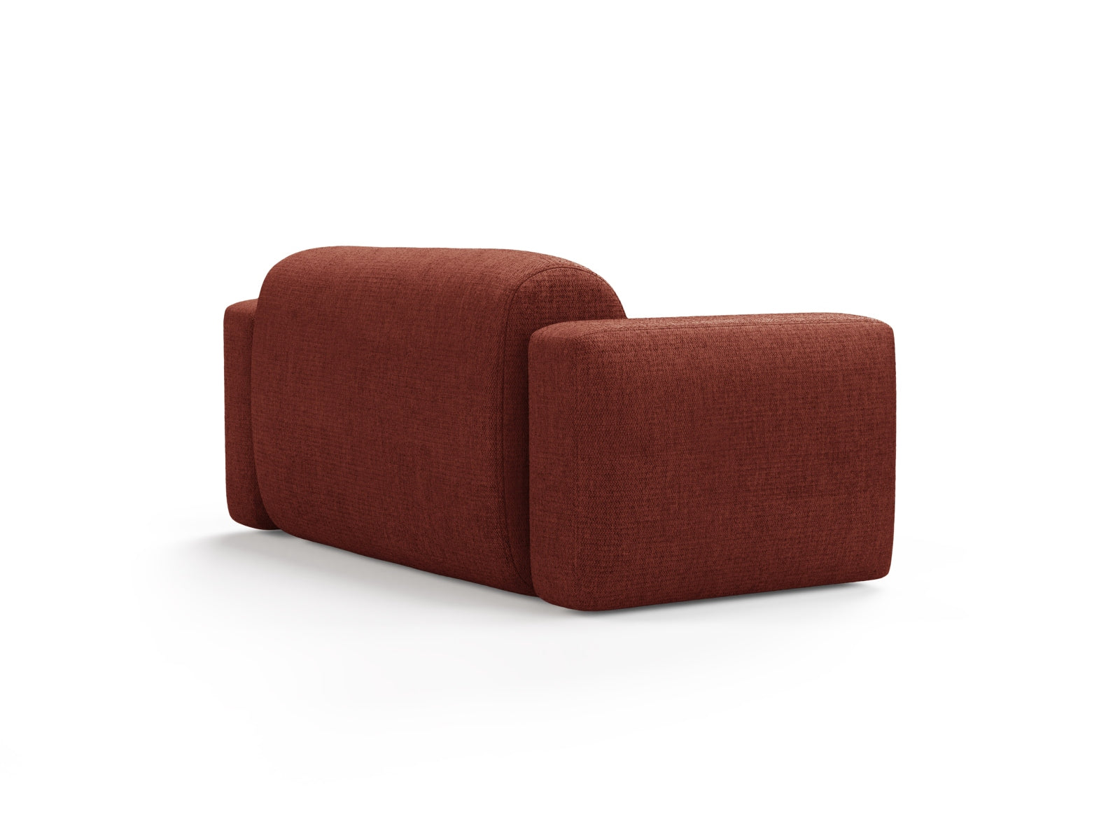 Modernes 2-Sitzer Sofa Strino in Coral-Sorella, perfekt für gemütliche Wohnzimmer und zeitgemäße Einrichtung.