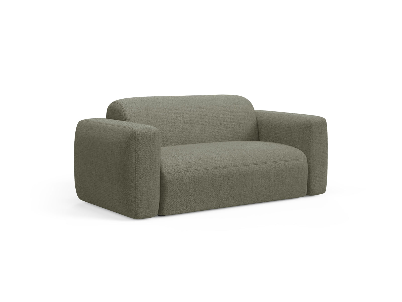 Elegantes Strino Modular Sofa 2 Sitzer in dunklem Olivgrün, ideal für stilvolle Wohnräume, erhältlich bei KAQTU Design AG.