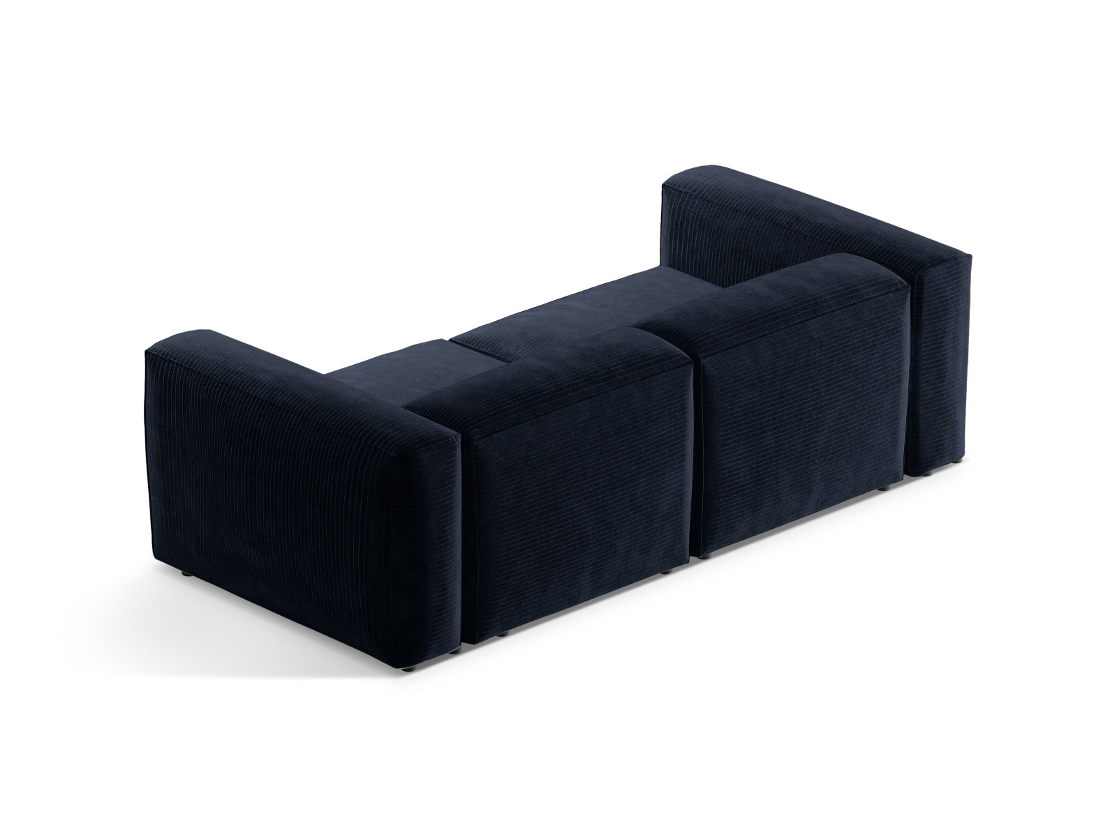 Bergamo Modular Sofa 2 Sitzer in Navy Blue-Perla präsentiert im Onlineshop von KAQTU Design AG. 2er Sofa ist von Cosmopolitan Design