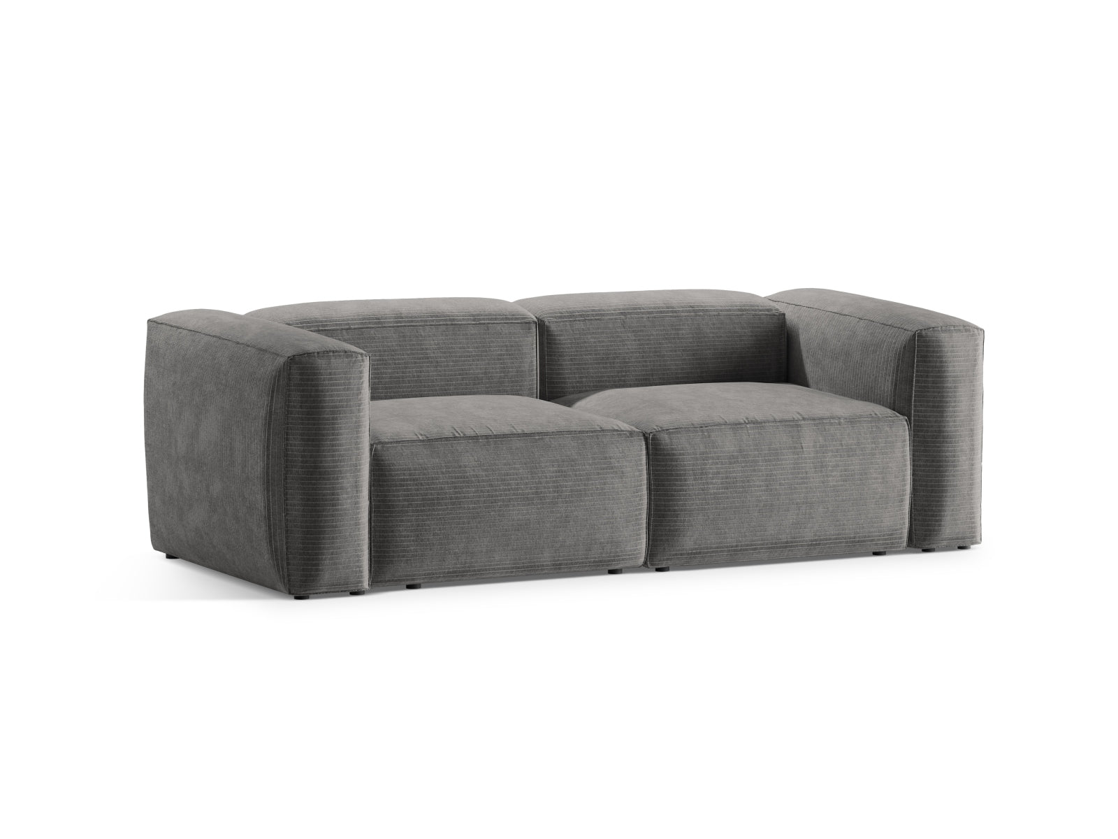 Bergamo Modular Sofa 2 Sitzer in Light Grey-Perla präsentiert im Onlineshop von KAQTU Design AG. 2er Sofa ist von Cosmopolitan Design