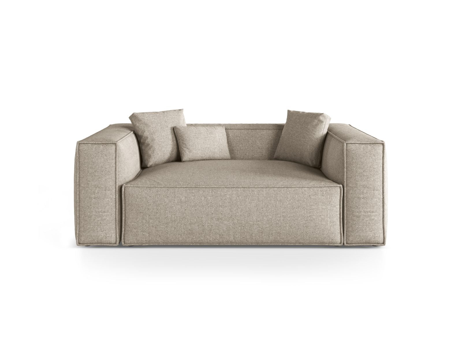2-Sitzer Sofa Aveiro in Dark Beige-Eden präsentiert im Onlineshop von KAQTU Design AG. 2er Sofa ist von Cosmopolitan Design