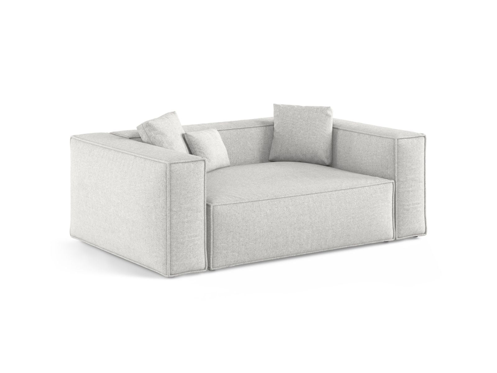 Elegantes 2-Sitzer Sofa Aveiro in stilvollem Silver-Eden, ideal für moderne Wohnräume, erhältlich bei KAQTU Design AG.