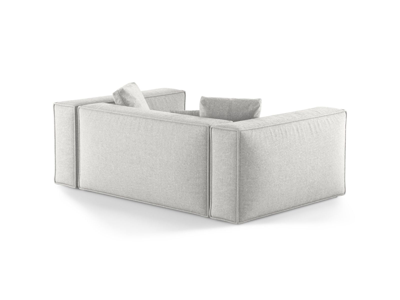 Elegantes 2-Sitzer Sofa Aveiro in Silver-Eden, ideal für moderne Wohnräume und entspannte Stunden mit Stil.