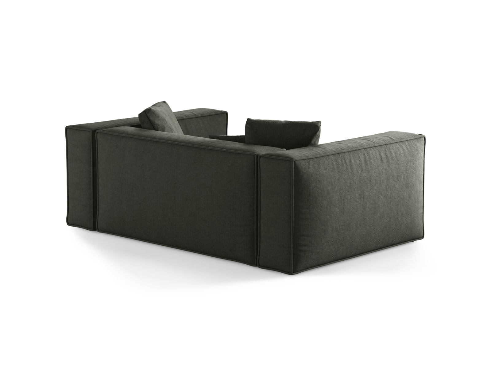 Elegantes 2-Sitzer Sofa Aveiro in trendigem Moosgrün, ideal für stilvolle Wohnräume und entspannte Stunden.