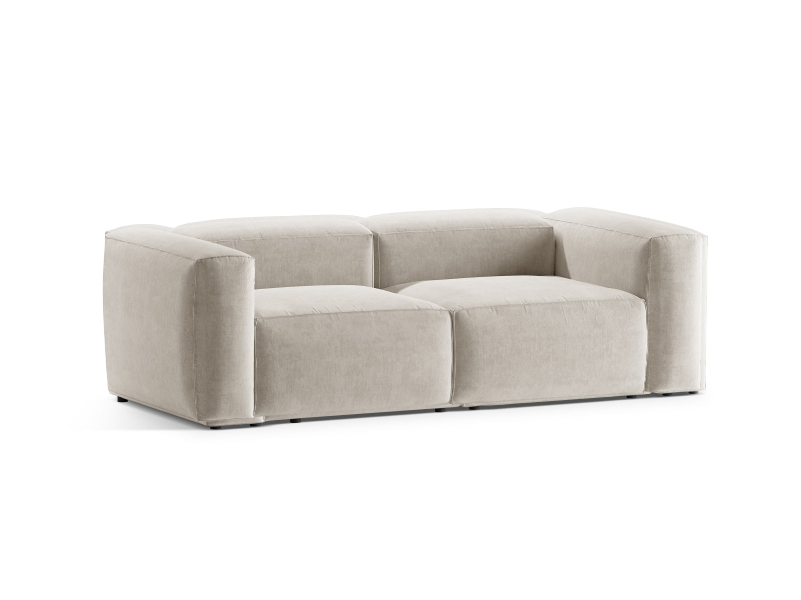 Bergamo Modular Sofa 2 Sitzer in Beige-Liberty präsentiert im Onlineshop von KAQTU Design AG. 2er Sofa ist von Cosmopolitan Design