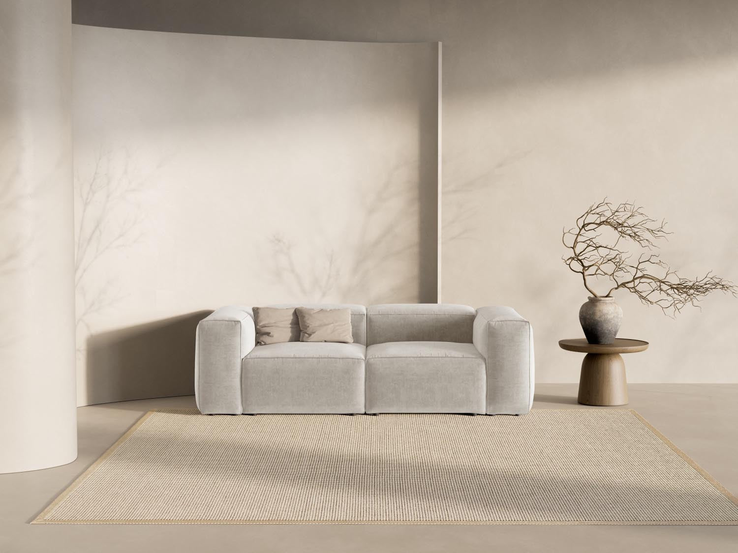 Bergamo Modular Sofa 2 Sitzer in Beige-Liberty präsentiert im Onlineshop von KAQTU Design AG. 2er Sofa ist von Cosmopolitan Design