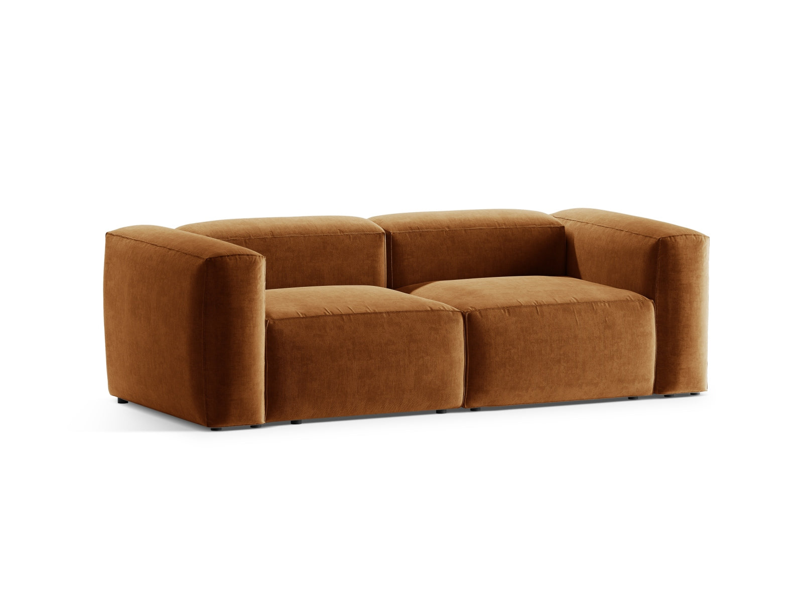 Bergamo Modular Sofa 2 Sitzer in Brick-Liberty präsentiert im Onlineshop von KAQTU Design AG. 2er Sofa ist von Cosmopolitan Design