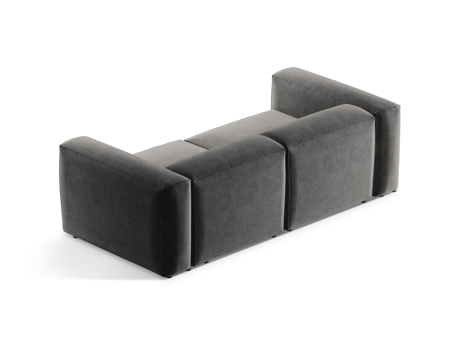 Bergamo Modular Sofa 2 Sitzer in Graphite-Liberty präsentiert im Onlineshop von KAQTU Design AG. 2er Sofa ist von Cosmopolitan Design