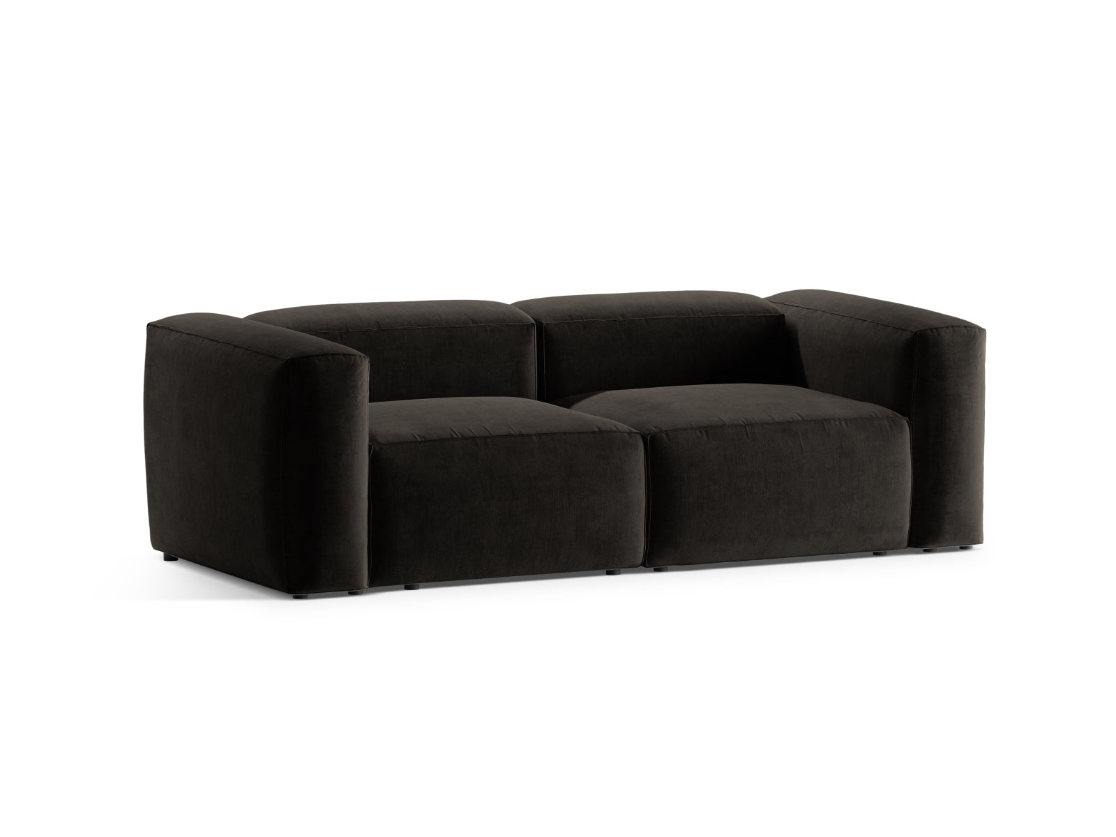 Bergamo Modular Sofa 2 Sitzer in Black-Liberty präsentiert im Onlineshop von KAQTU Design AG. 2er Sofa ist von Cosmopolitan Design