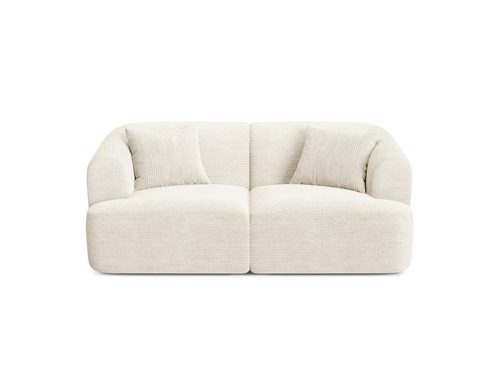 2-Sitzer Modular Sofa Campi in Ivory-Lincoln D präsentiert im Onlineshop von KAQTU Design AG. 2er Sofa ist von Cosmopolitan Design