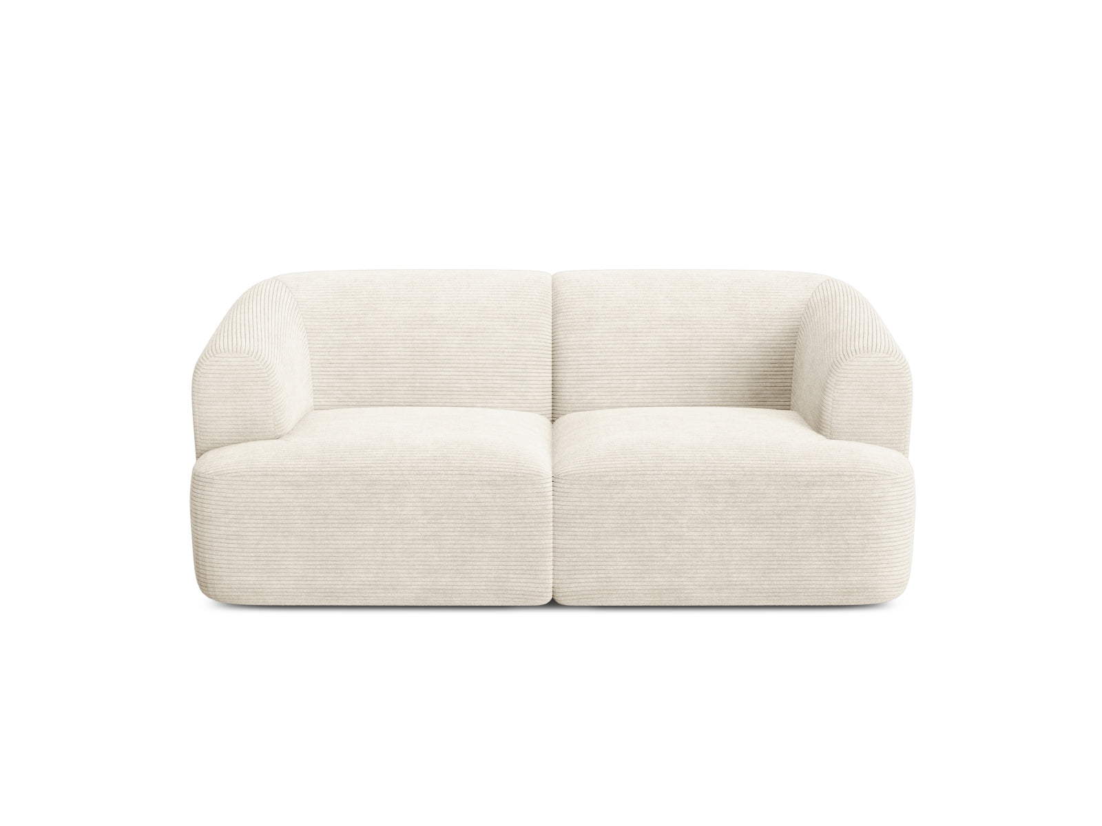 Elegantes 2-Sitzer Sofa Campi in zartem Ivory, ideal für moderne Wohnräume und stilvolle Akzente im Wohnzimmer.