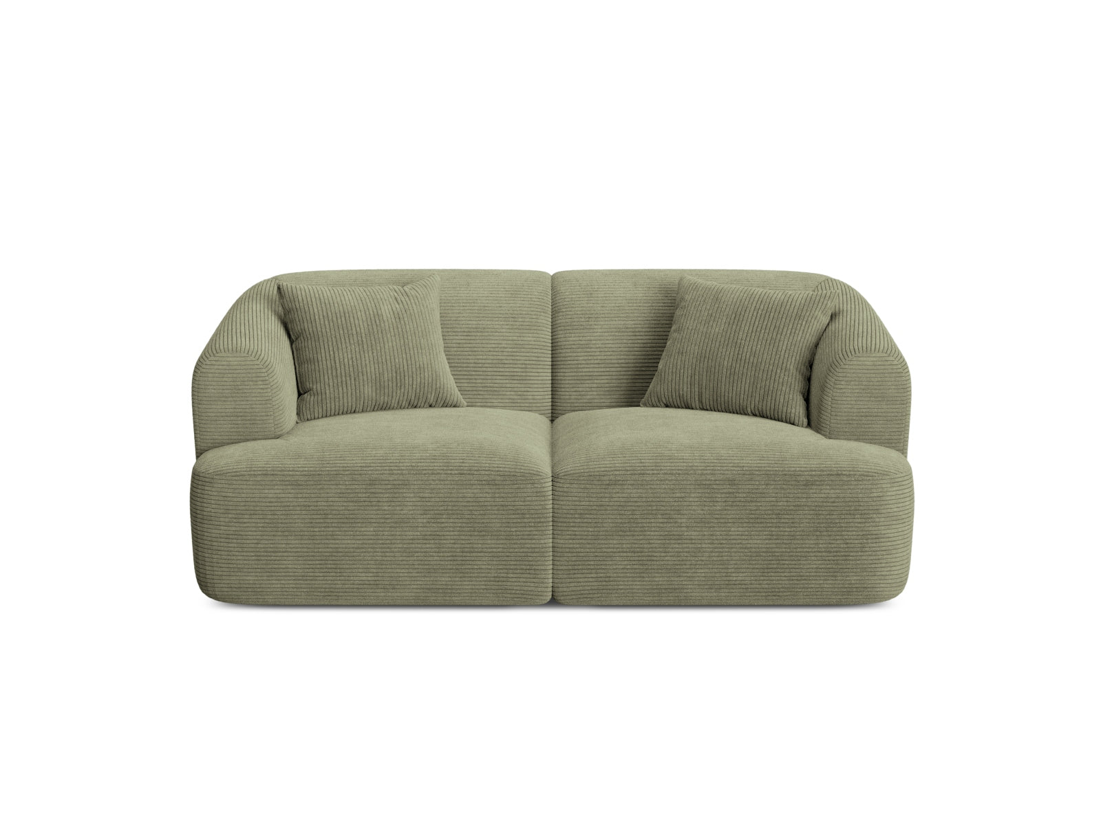 2-Sitzer Modular Sofa Campi in Moss Green-Lincoln D präsentiert im Onlineshop von KAQTU Design AG. 2er Sofa ist von Cosmopolitan Design