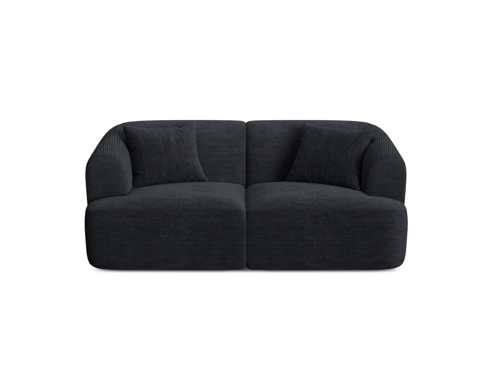 2-Sitzer Modular Sofa Campi in Black-Lincoln D präsentiert im Onlineshop von KAQTU Design AG. 2er Sofa ist von Cosmopolitan Design