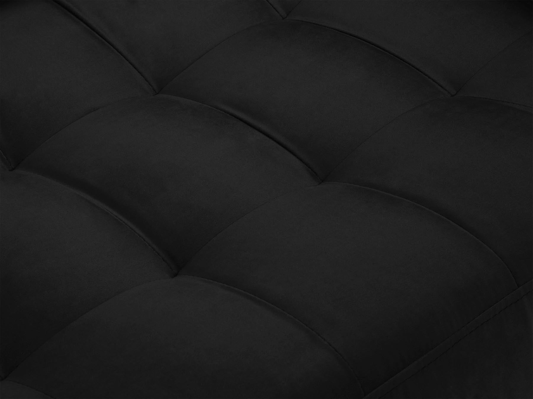 Stylisches 2-Sitzer Sofa Aspen in klassischem Schwarz, perfekt für stilvolle Interiors, entworfen von Cosmopolitan Design.