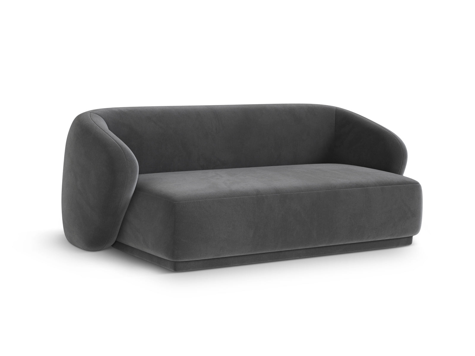 Elegantes 2-Sitzer Sofa Gomera in Dunkelgrau, stilvoll und modern, ideal für jedes Wohnzimmer, erhältlich bei KAQTU Design AG.