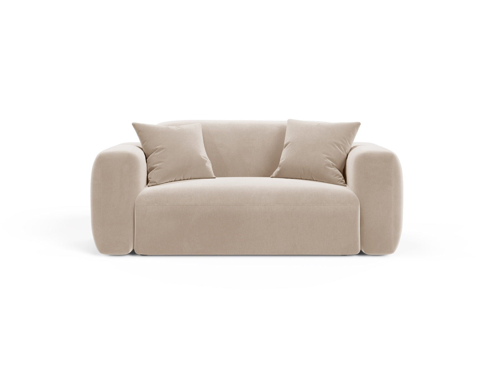 Strino Velour Modular Sofa 2 Sitzer in Beige präsentiert im Onlineshop von KAQTU Design AG. 2er Sofa ist von Cosmopolitan Design