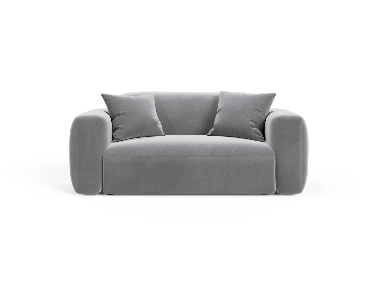 Strino Velour Modular Sofa 2 Sitzer in Grey präsentiert im Onlineshop von KAQTU Design AG. 2er Sofa ist von Cosmopolitan Design