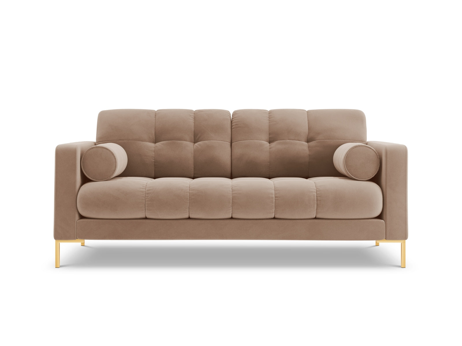 Elegantes 2-Sitzer Sofa Bali in zartem Beige, ideal für gemütliche Abende und stilvolle Einrichtung in jedem modernen Zuhause.