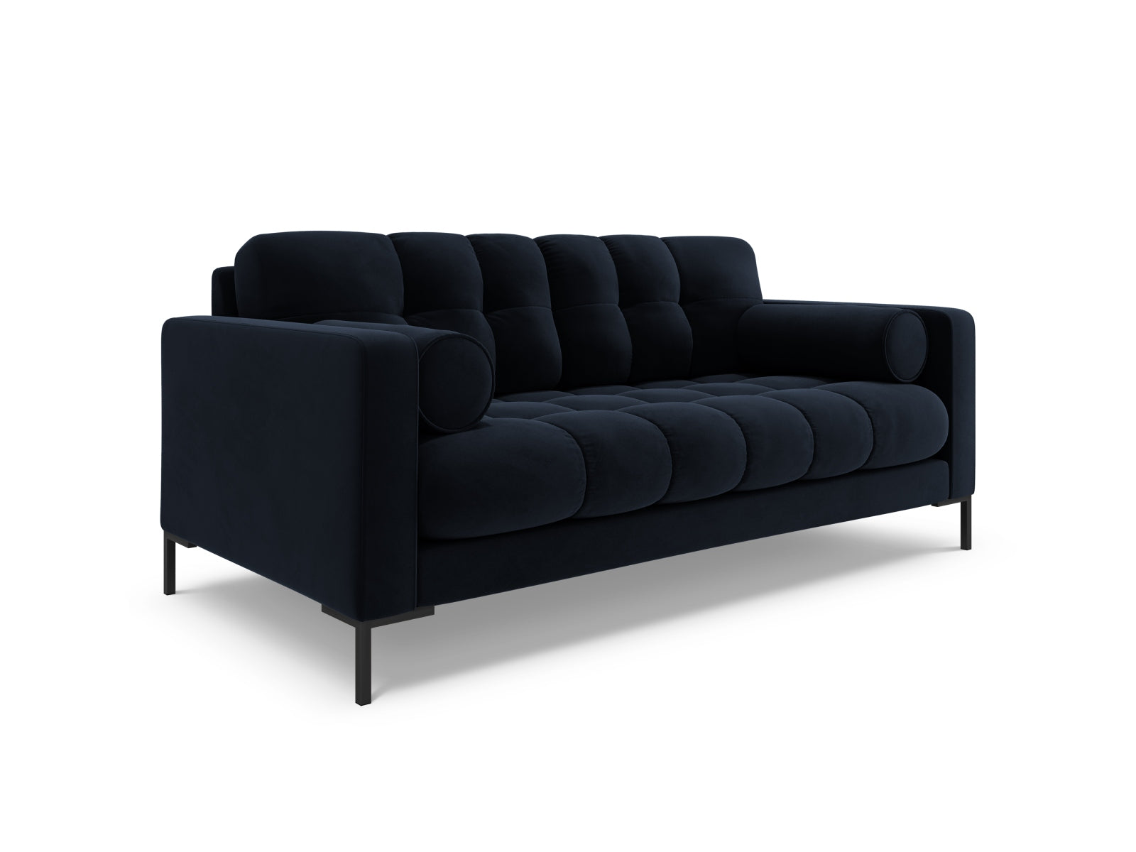 Elegantes 2-Sitzer Sofa Bali in Dunkelblau, stilvoll und modern, ideal für jedes Wohnzimmer, erhältlich bei KAQTU Design AG.