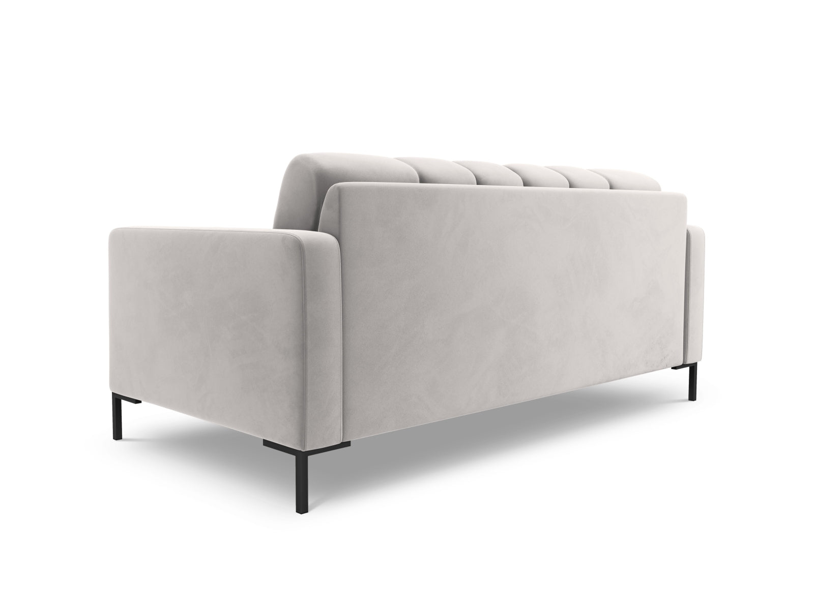 Elegantes 2-Sitzer Sofa Bali in hochwertigem Silver-Bluvel, ideal für moderne Wohnräume und entspannte Stunden. Ein Blickfang für jedes Zuhause.