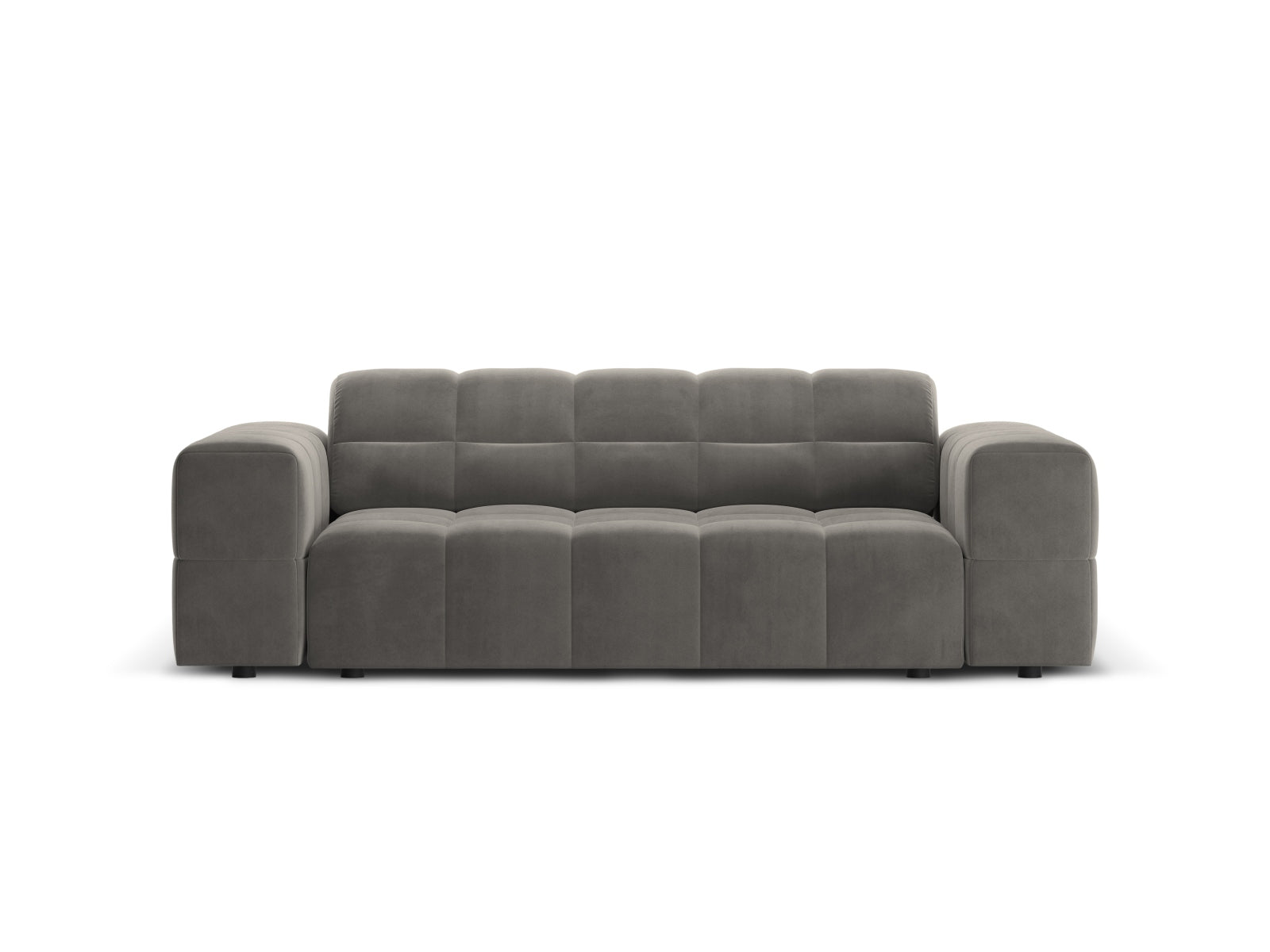 Chicago Velour Sofa 2 Sitzer 102cm in Light Grey präsentiert im Onlineshop von KAQTU Design AG. 2er Sofa ist von Cosmopolitan Design