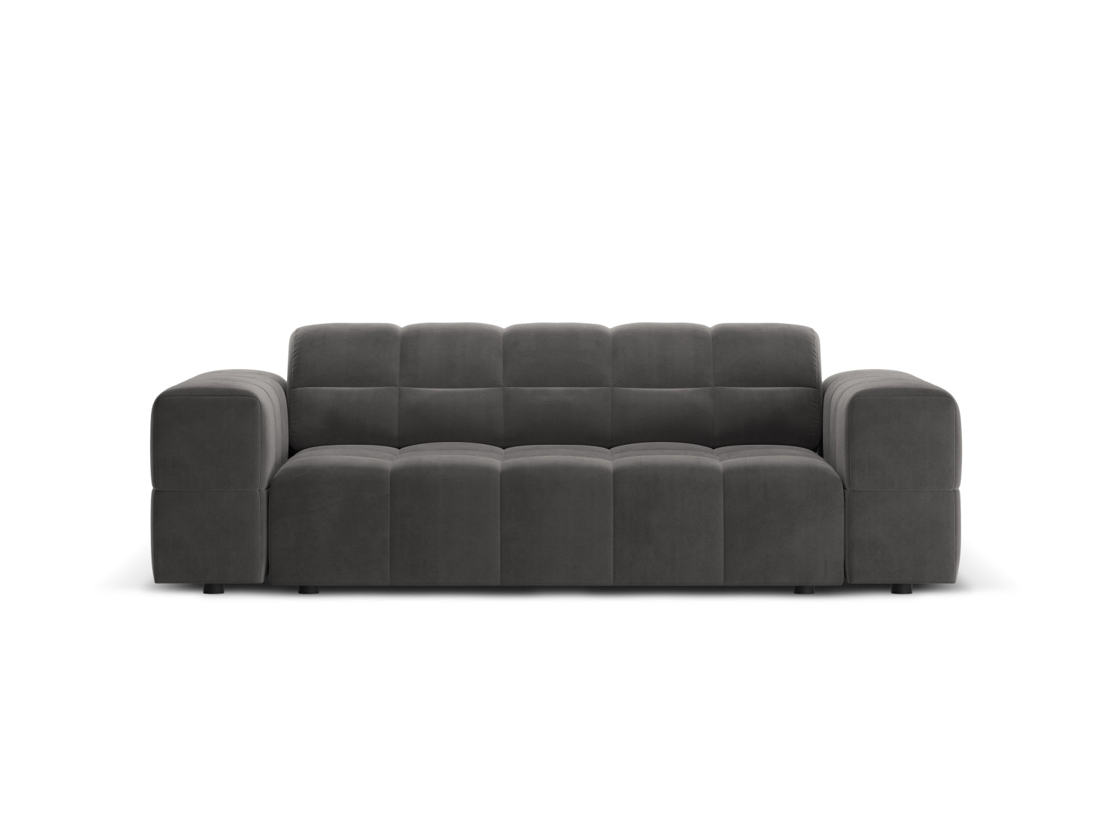 Chicago Velour Sofa 2 Sitzer 102cm in Grey präsentiert im Onlineshop von KAQTU Design AG. 2er Sofa ist von Cosmopolitan Design