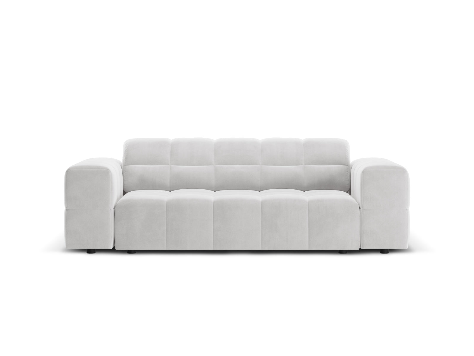 Chicago Velour Sofa 2 Sitzer 102cm in Silver präsentiert im Onlineshop von KAQTU Design AG. 2er Sofa ist von Cosmopolitan Design