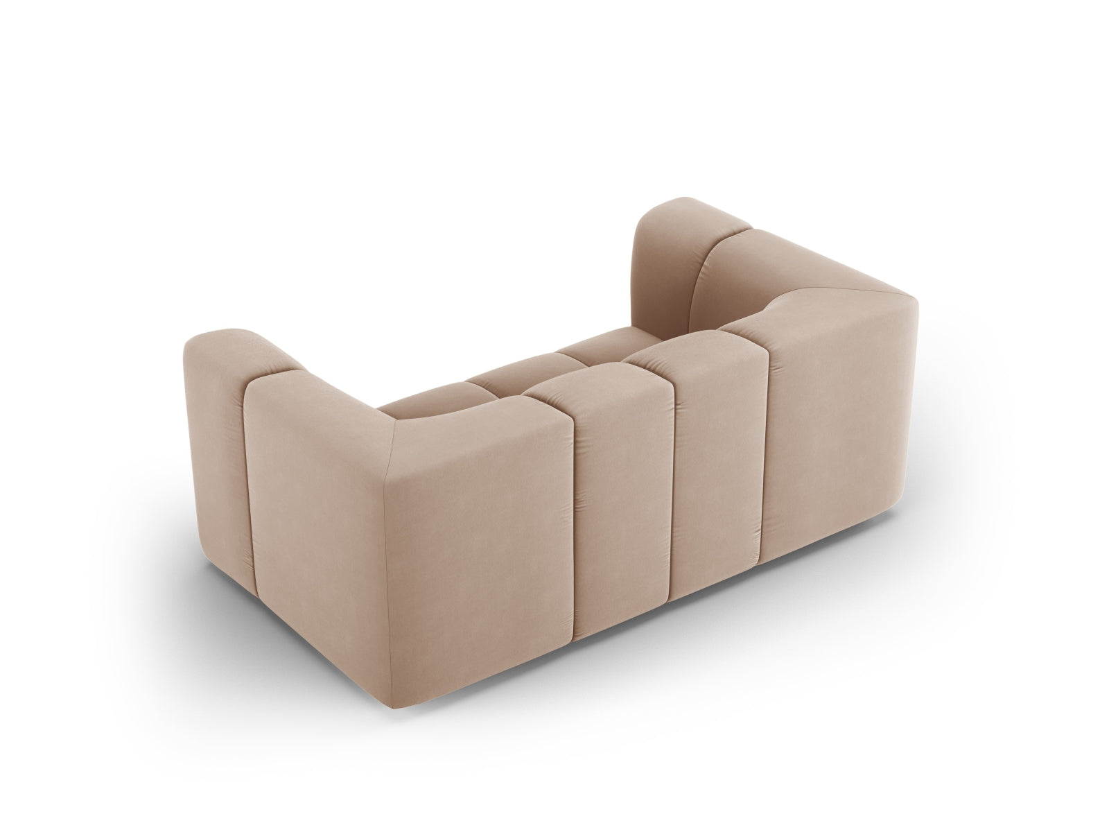 Elegantes 2-Sitzer Sofa Moritz in Beige von Cosmopolitan Design, ideal für stilvolle Wohnräume und gemütliche Abende.