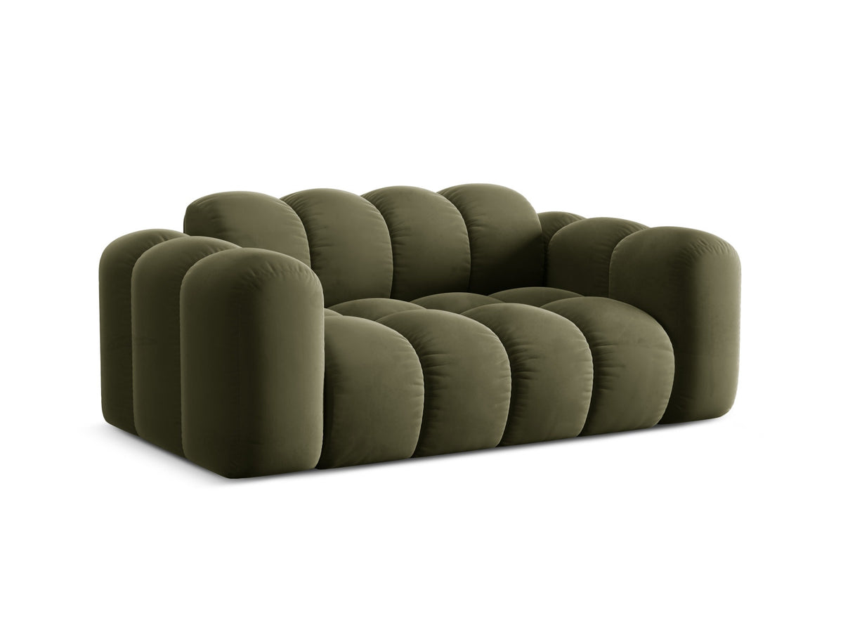 2-Sitzer Sofa Treno in Green-Bluvel präsentiert im Onlineshop von KAQTU Design AG. 2er Sofa ist von Cosmopolitan Design