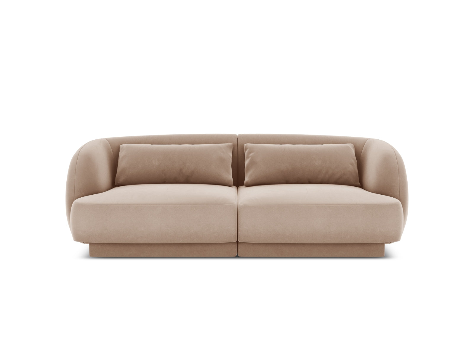 Tulum Velour Sofa 2 Sitzer 90cm in Beige präsentiert im Onlineshop von KAQTU Design AG. 2er Sofa ist von Cosmopolitan Design