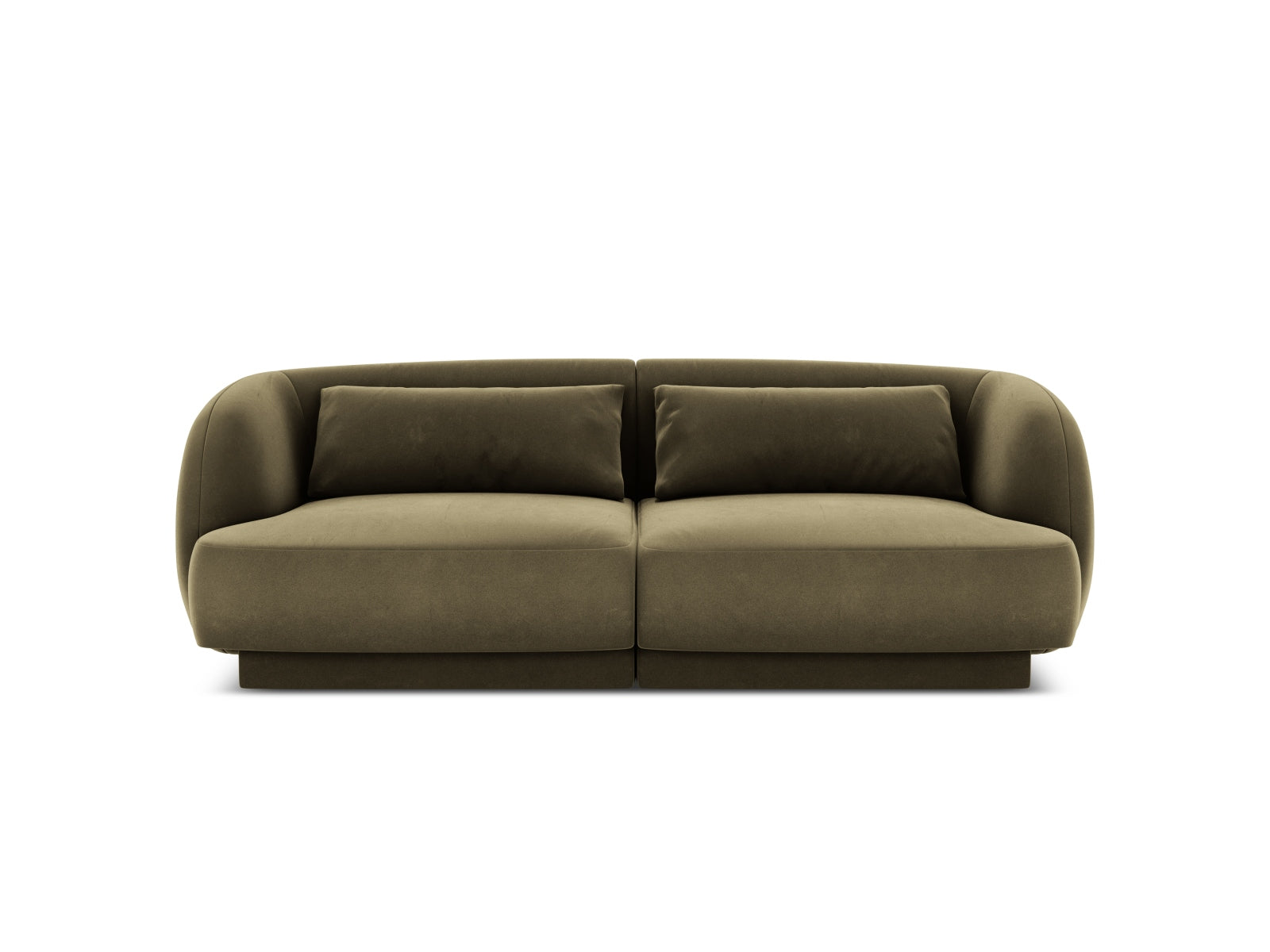 Tulum Velour Sofa 2 Sitzer 90cm in Green präsentiert im Onlineshop von KAQTU Design AG. 2er Sofa ist von Cosmopolitan Design